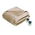 Beautyrest Heated Microlight to Berber Blanket, Tan - King BR54-0384